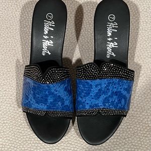 Never worn Helen’s Heart wedge heal sandals